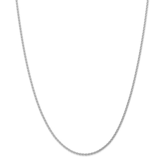 1.75mm, 14k White Gold, Solid Parisian Wheat Chain Necklace, 22 Inch - Picture 2 of 7